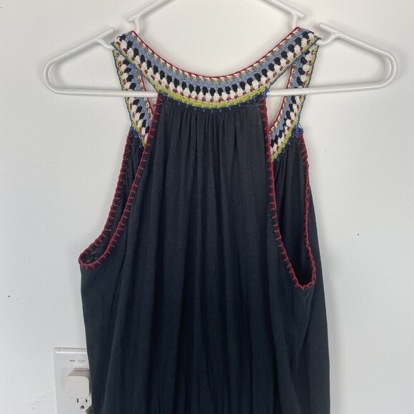 Soft Joie Karlyn Embroidered Split Neck Sleeveless Halter Side Slit Maxi…​​​ - Picture 8 of 9